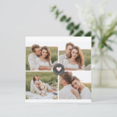 コラージュモダンファパーソナライズされたミリ写真ギフト (スタンド正面)