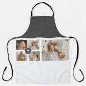 コラージュモダンファパーソナライズされたミリ写真ギフト エプロン (正面)
