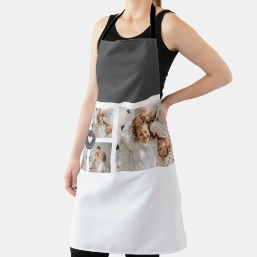 コラージュモダンファパーソナライズされたミリ写真ギフト エプロン (インサイチュ)
