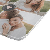 コラージュモダンファパーソナライズされたミリ写真ギフト カッティングボード (角)