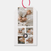 コラージュモダンファパーソナライズされたミリ写真ギフト ギフトタグ (正面)
