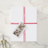 コラージュモダンファパーソナライズされたミリ写真ギフト ギフトタグ (より糸付き)