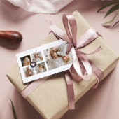 コラージュモダンファパーソナライズされたミリ写真ギフト ギフトタグ