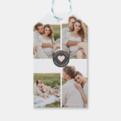 コラージュモダンファパーソナライズされたミリ写真ギフト ギフトタグ (正面)