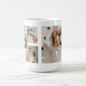 コラージュモダンファパーソナライズされたミリ写真ギフト コーヒーマグカップ (中央)