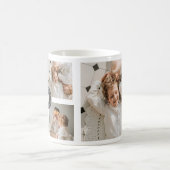 コラージュモダンファパーソナライズされたミリ写真ギフト コーヒーマグカップ (中央)