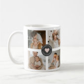 コラージュモダンファパーソナライズされたミリ写真ギフト コーヒーマグカップ (左)