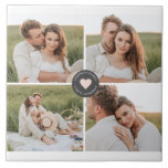 コラージュモダンファパーソナライズされたミリ写真ギフト タイル<br><div class="desc">コラージュモダンファパーソナライズされたミリ写真ギフト</div>