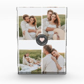コラージュモダンファパーソナライズされたミリ写真ギフト フォトブロック (正面)