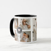 コラージュモダンファパーソナライズされたミリ写真ギフト マグカップ (正面左)