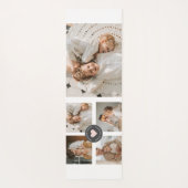 コラージュモダンファパーソナライズされたミリ写真ギフト ヨガマット (裏面)