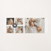 コラージュモダンファパーソナライズされたミリ写真ギフト ヨガマット (正面(横))