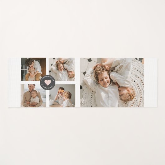コラージュモダンファパーソナライズされたミリ写真ギフト ヨガマット (正面(横))