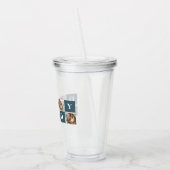 コラージュモダンファーザーズフォト&グリーンダディーギフト アクリルタンブラー (左)