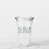 コラージュモダンファーザーズフォト&グリーンダディーギフト アクリルタンブラー (裏面)