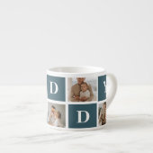 コラージュモダンファーザーズフォト&グリーンダディーギフト エスプレッソカップ (正面右)