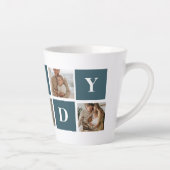 コラージュモダンファーザーズフォト&グリーンダディーギフト カフェラテマグ (右)