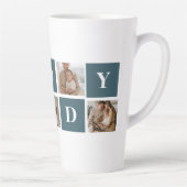 コラージュモダンファーザーズフォト&グリーンダディーギフト カフェラテマグ (右)