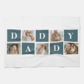 コラージュモダンファーザーズフォト&グリーンダディーギフト キッチンタオル (横)