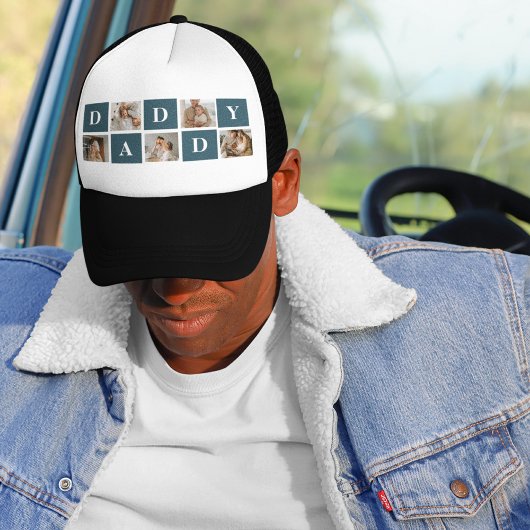 コラージュモダンファーザーズフォト&グリーンダディーギフト キャップ