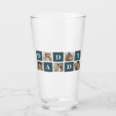 コラージュモダンファーザーズフォト&グリーンダディーギフト タンブラーグラス (正面)