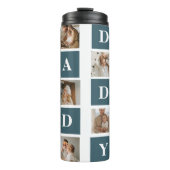 コラージュモダンファーザーズフォト&グリーンダディーギフト タンブラー (正面)
