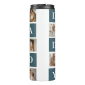 コラージュモダンファーザーズフォト&グリーンダディーギフト タンブラー (裏面)