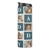 コラージュモダンファーザーズフォト&グリーンダディーギフト タンブラー (回転右)