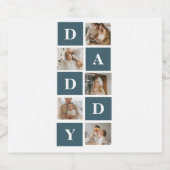 コラージュモダンファーザーズフォト&グリーンダディーギフト ビールラベル (シングルラベル)