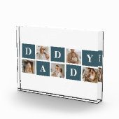 コラージュモダンファーザーズフォト&グリーンダディーギフト フォトブロック (右)