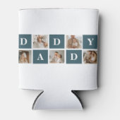 コラージュモダンファーザーズフォト&グリーンダディーギフト 缶クーラー (正面)