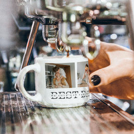 コラージュモダンフォトとグレーの最高のパパの贈り物 エスプレッソカップ