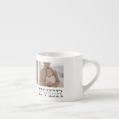 コラージュモダンフォトとグレーの最高のパパの贈り物 エスプレッソカップ (右)