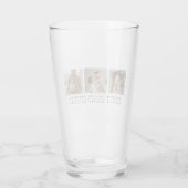 コラージュモダンフォトとグレーの最高のパパの贈り物 タンブラーグラス (裏面)