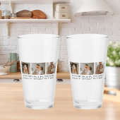 コラージュモダンフォトとグレーの最高のパパの贈り物 タンブラーグラス