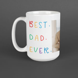 コラージュモダンフォトカラフル最高のパパEver Gift コーヒーマグカップ