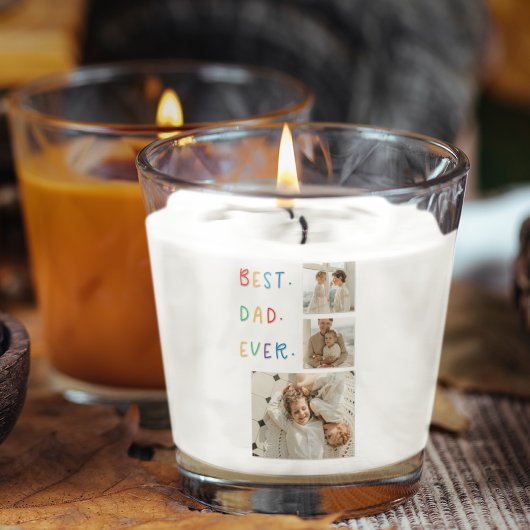 コラージュモダンフォトカラフル最高のパパEver Gift スクエアシール