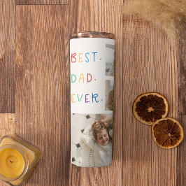 コラージュモダンフォトカラフル最高のパパEver Gift タンブラー