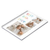 コラージュモダンフォトカラフル最高のパパEver Gift ノートブック (左側)