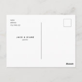 コラージュモダンフォトニュートラルベビー誕生 ポストカード (裏面)