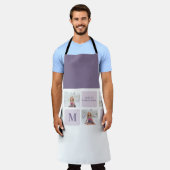 コラージュモダンフォトハッピーマザーズ日紫ギフト エプロン (着用した状態)
