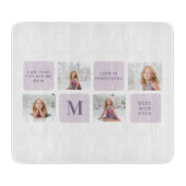 コラージュモダンフォトハッピーマザーズ日紫ギフト カッティングボード (正面)