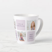 コラージュモダンフォトハッピーマザーズ日紫ギフト カフェラテマグ (右アングル)