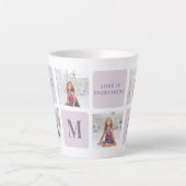 コラージュモダンフォトハッピーマザーズ日紫ギフト カフェラテマグ (正面)