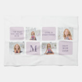 コラージュモダンフォトハッピーマザーズ日紫ギフト キッチンタオル (横)