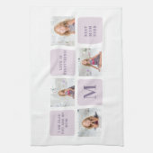 コラージュモダンフォトハッピーマザーズ日紫ギフト キッチンタオル (縦)