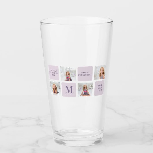 コラージュモダンフォトハッピーマザーズ日紫ギフト タンブラーグラス (正面)