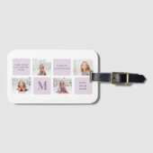 コラージュモダンフォトハッピーマザーズ日紫ギフト ラゲッジタグ (正面横)