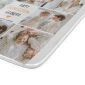 コラージュモダンフォトハッピー感謝祭おじいちゃん カッティングボード (角)