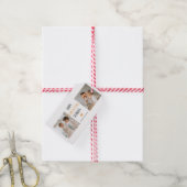 コラージュモダンフォトハッピー感謝祭おじいちゃん ギフトタグ (より糸付き)